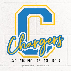 Chargers SVG PNG, Chargers Mascot svg, Chargers Cheer svg, Chargers Shirt svg,Chargers Sport svg,Chargers Mom svg,Chargers Love svg