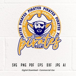 Pirates SVG PNG, Pirates Face svg, Pirates Mascot svg, Pirates Cheer, Pirates Vibes, School Spirit svg, Pirates Sport svg, Pirates Pride svg