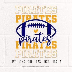 Pirates SVG, Pirates Mascot svg, Stacked Pirates svg, Pirates School Team svg, Pirates Cheer svg,Pirates Vibes svg,School Spirit svg