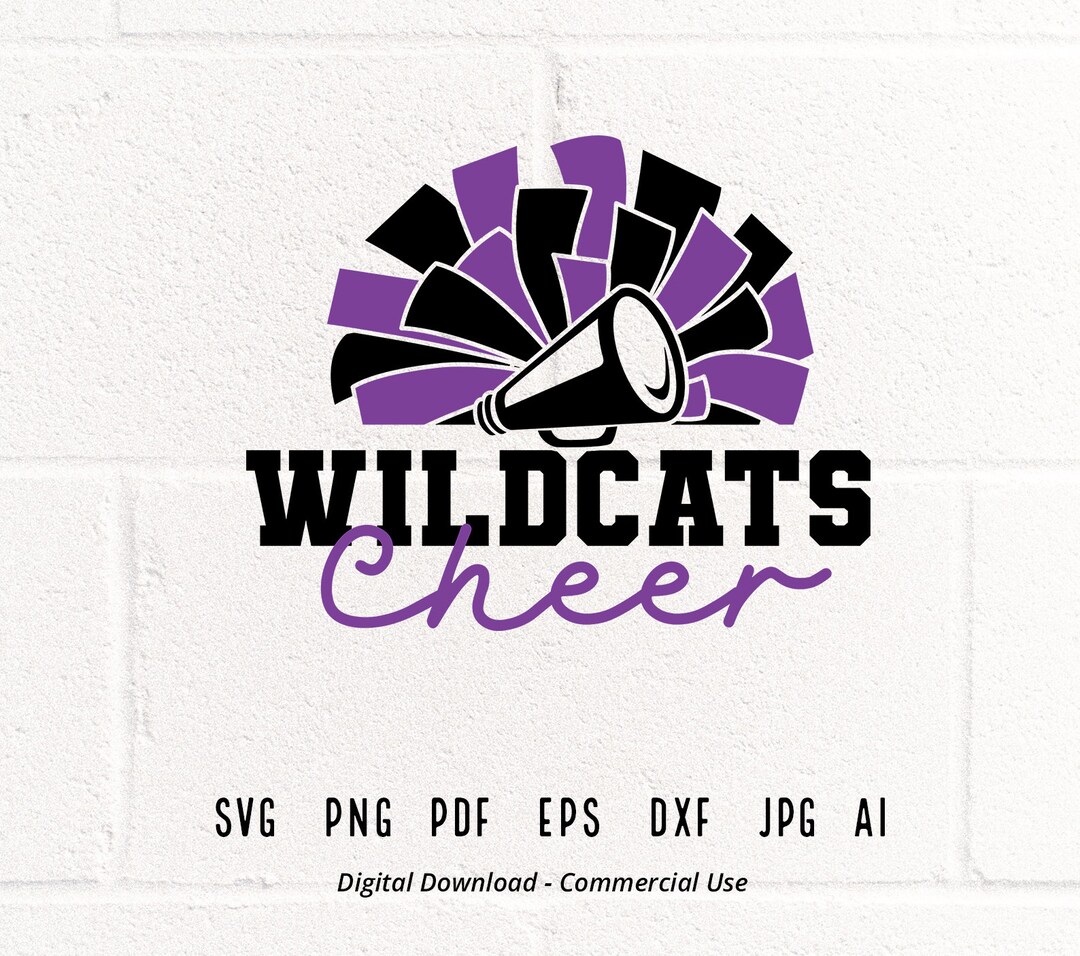 Wildcats Cheer SVG PNG, Wildcats Mascot Svg, Wildcats Svg, Wildcats