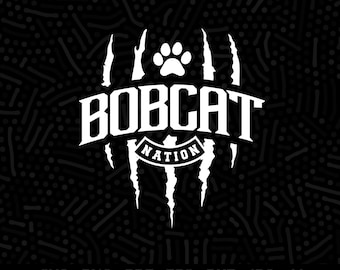 Bobcat Nation SVG, Paw Claw Design (Digital File)