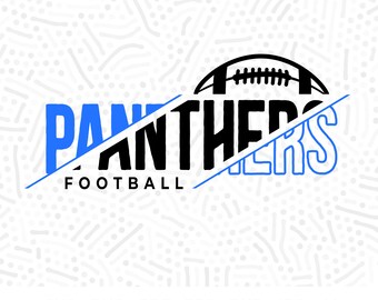 Panthers Football SVG, Cut File, Sublimation (Digital Download)