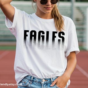 Eagles PNG graphic for creating custom sports apparel and merch