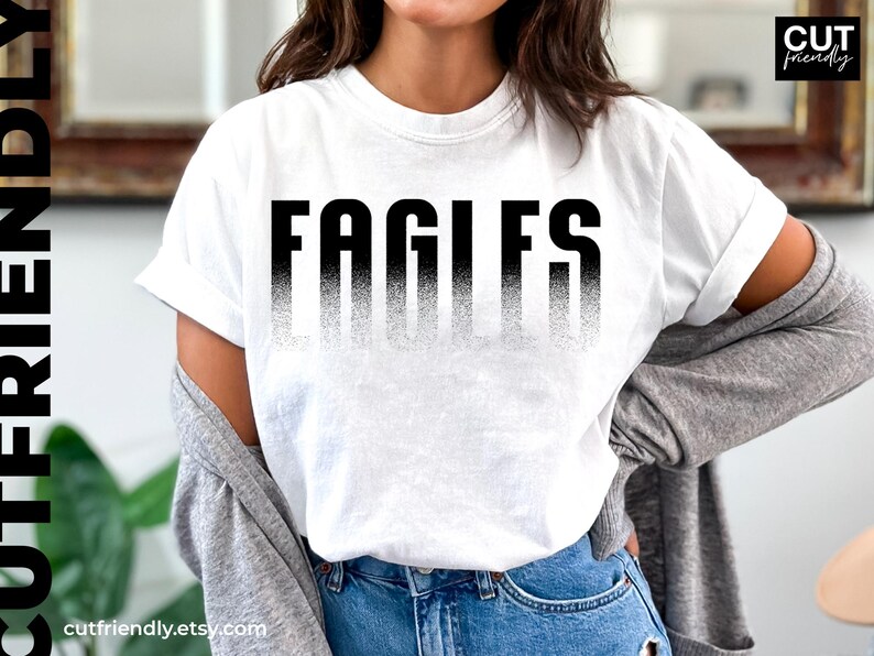 Game day Eagles shirt design PNG for digital download and printing