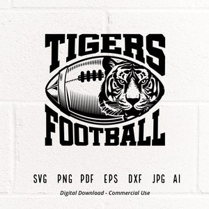 Tigres SVG PNG, Tigres Cara svg, Tigres Fútbol svg, Tigres Mascota svg, Tigres Cheer, Tigers Vibes , School Spirit svg, SVG para Camisas svg