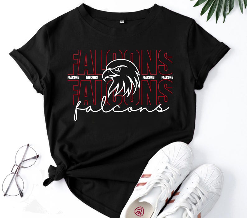 Fierce Falcons Mascot Design: Bold Falcon Head for School Spirit - Etsy