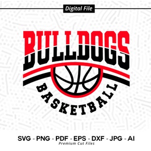Basketball SVG PNG, Bulldogs, Basketball, svg, Bulldog Basketball svg, Bulldog, Paw svg, Basketball Clipart, Cricut Cut Files, SVG for Shirt