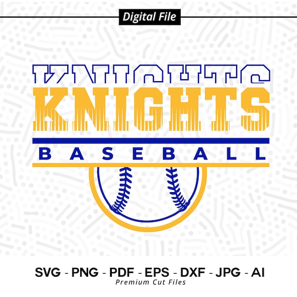 Knights Baseball SVG PNG, Baseball svg, Knights  svg, Baseball Shirt svg, Baseball Mom svg, Knights Pride svg, Knights Cheer svg ,Cricut