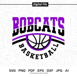 Basketball SVG PNG, Bobcats, Basketball, svg, Bobcat Basketball svg, Bobcat, Basketball Clipart, Cricut Cut Files, SVG for Shirt,Cheer Shirt