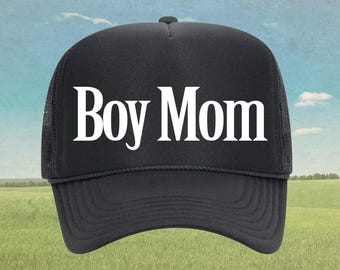 Boy Mom Trucker Hat, Mom Life, Mother's Day, Cool Mom, Gift For Mom, Otto Premium foam Trucker Hat
