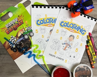 ポジティブな肯定の塗り絵、表紙カスタマイズ、お子様の誕生日ギフトバッグ