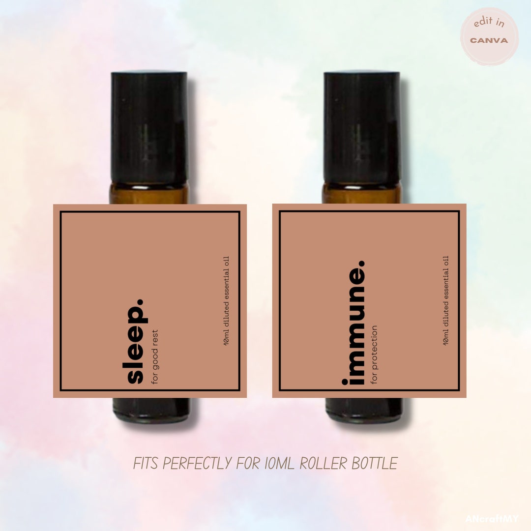 Young Living Roller Bottle Young Living Bottle Label Etsy