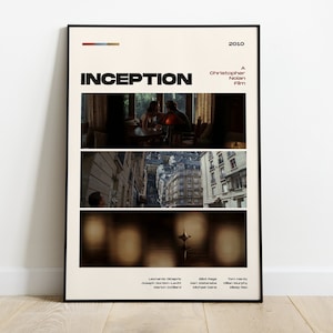 Cartel de la película Inception, Impresión de póster de película moderna, Decoración de pared del cartel de Inception, ARCHIVOS DIGITALES, Christopher Nolan, Leonardo Dicaprio