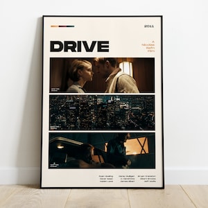 Póster de la película Drive, impresión de póster de película moderna, decoración de pared con póster de Drive, ARCHIVOS DIGITALES, Ryan Gosling, Nicolas Winding Refn