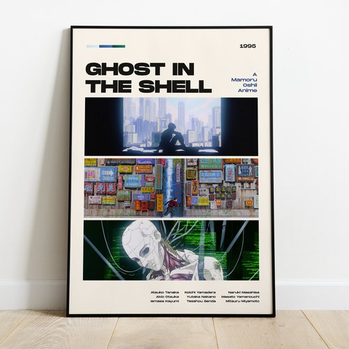 Ghost in the Shell Movie Poster, impression d'affiche de film moderne, Ghost in the Shell Poster Wall Decor, FICHIERS NUMÉRIQUES, Mamoru Oshii