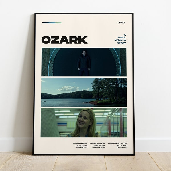 Cartel del programa de televisión de Ozark, impresión de póster de película moderna, decoración de pared del cartel de Ozark, ARCHIVOS DIGITALES, Jason Bateman