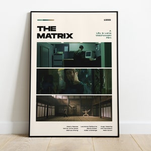Poster del film Matrix, stampa di poster di film moderni, decorazione da parete per poster Matrix, FILE DIGITALI, Keanu Reeves