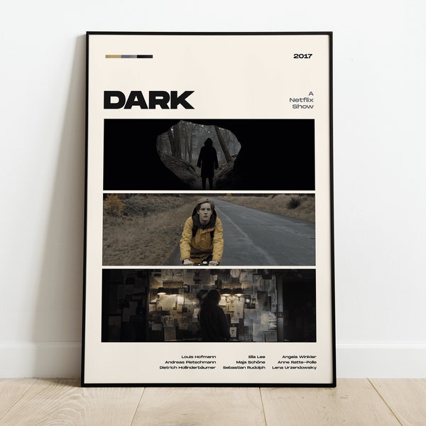 Dark Tv Show Poster, Modern Movie Poster Print, Dark Poster Wall Decor, DIGITAL FILES