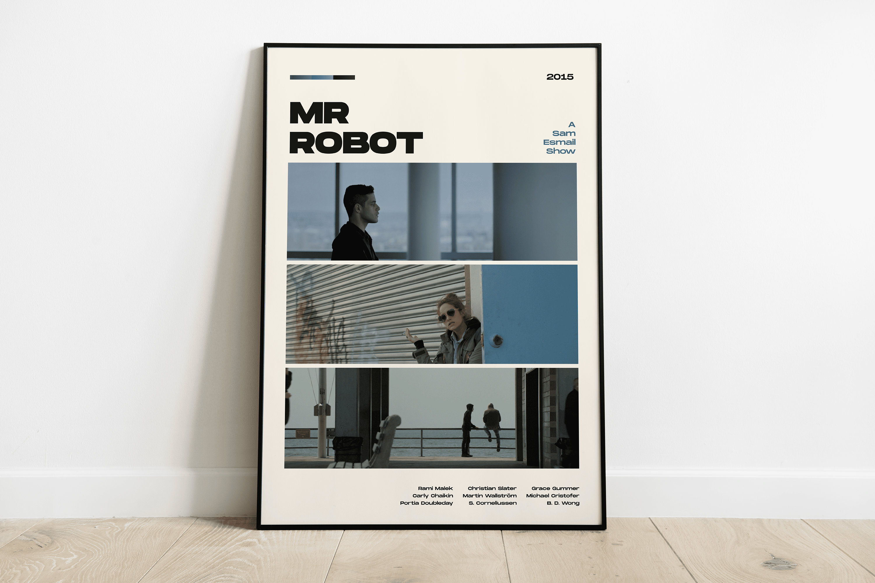 Smoky Design mr robot fsociety wallpaper Poster Price in India