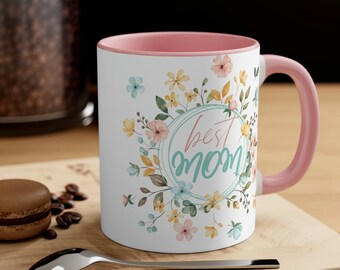 Mug fleurs sauvages, meilleure tasse maman, cadeau pour la fête des mères, cadeau pour maman, cadeau pour amis, cadeau pour grand-mère, tasse fleur, tasse à café,