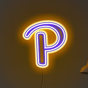 Custom LED Pitt Sign–Handmade, 3D Printed– University of Pittsburgh Logo Dorm Decor – Panthers Fans – Basketball, Baseball, Football, Hockey