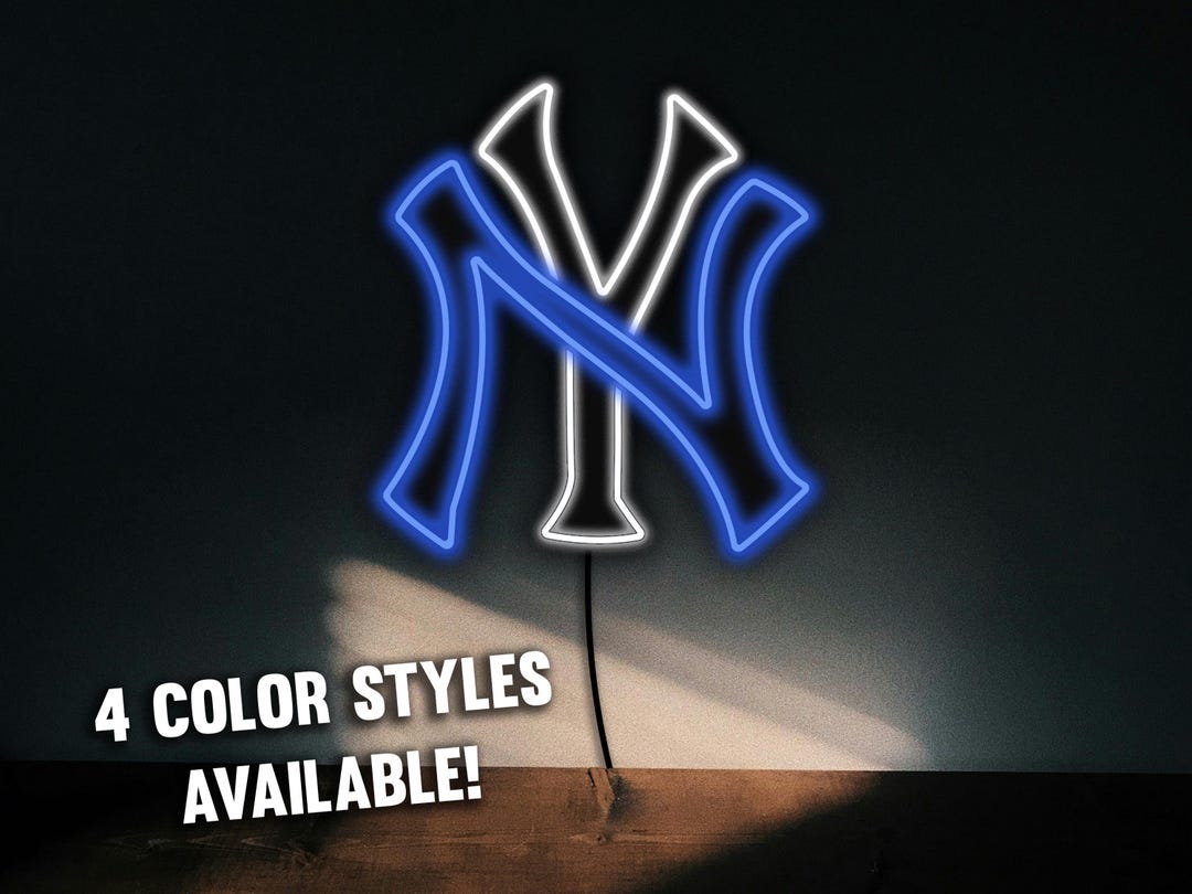 NY Yankees LED Neon Sign – Baseball Fan Gift, Man Cave Decor - Etsy