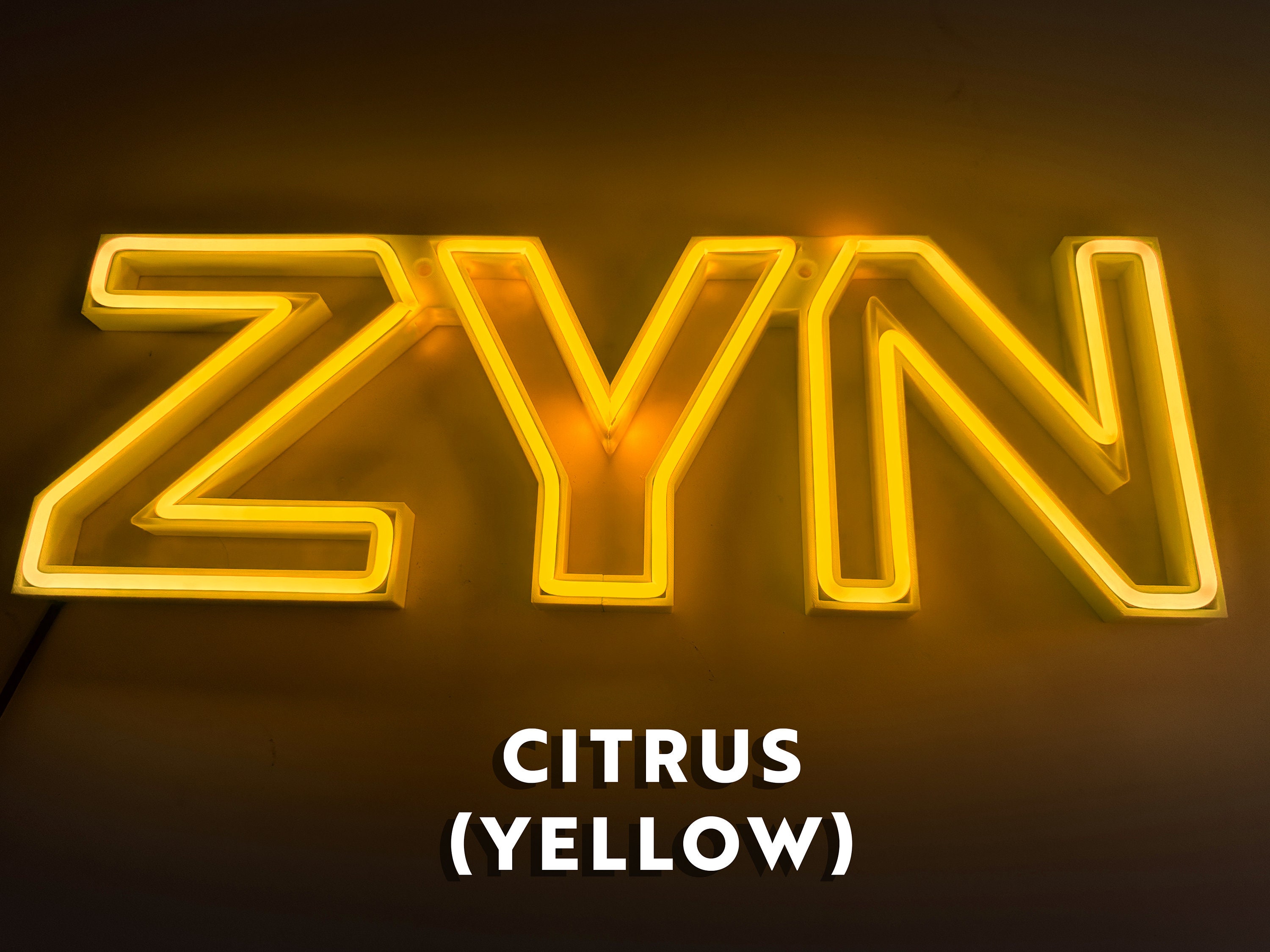Customizable ZYN LED Neon Sign, Vibrant Color Options Customizable ZYN LED Neon Sign, Vibrant Color Options
