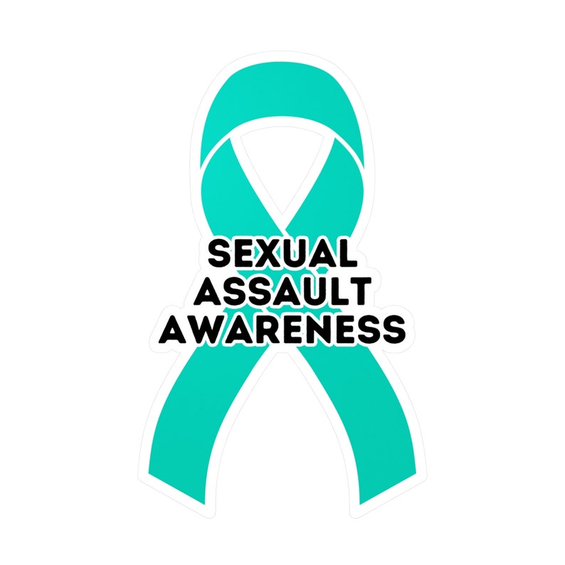 Sexual Assault Awareness Ribbon Vinyl Decal, Teal Ribbon Car Decal - Etsy