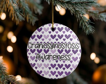 Craniosynostosis Awareness Ceramic Ornament