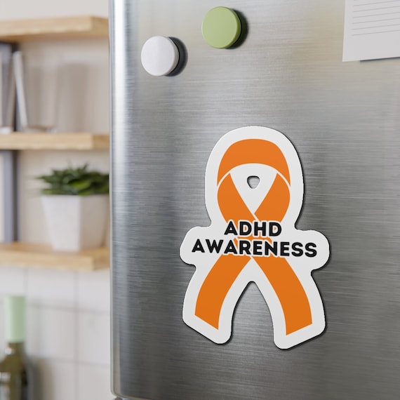Orange Ribbon For Adhd Awareness