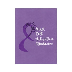 MCAS Awareness Blanket, Mast Cell Activation Syndrome Throw Blanket