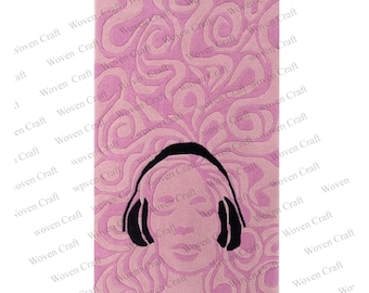 Hand-Tufted Woolen Rug: Baby Pink Modern Area Rug