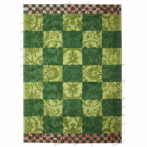 Handmade Wool Rug: Mustard & White Woven Craft