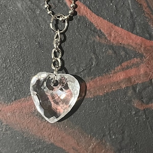 Clear Heart Keychain
