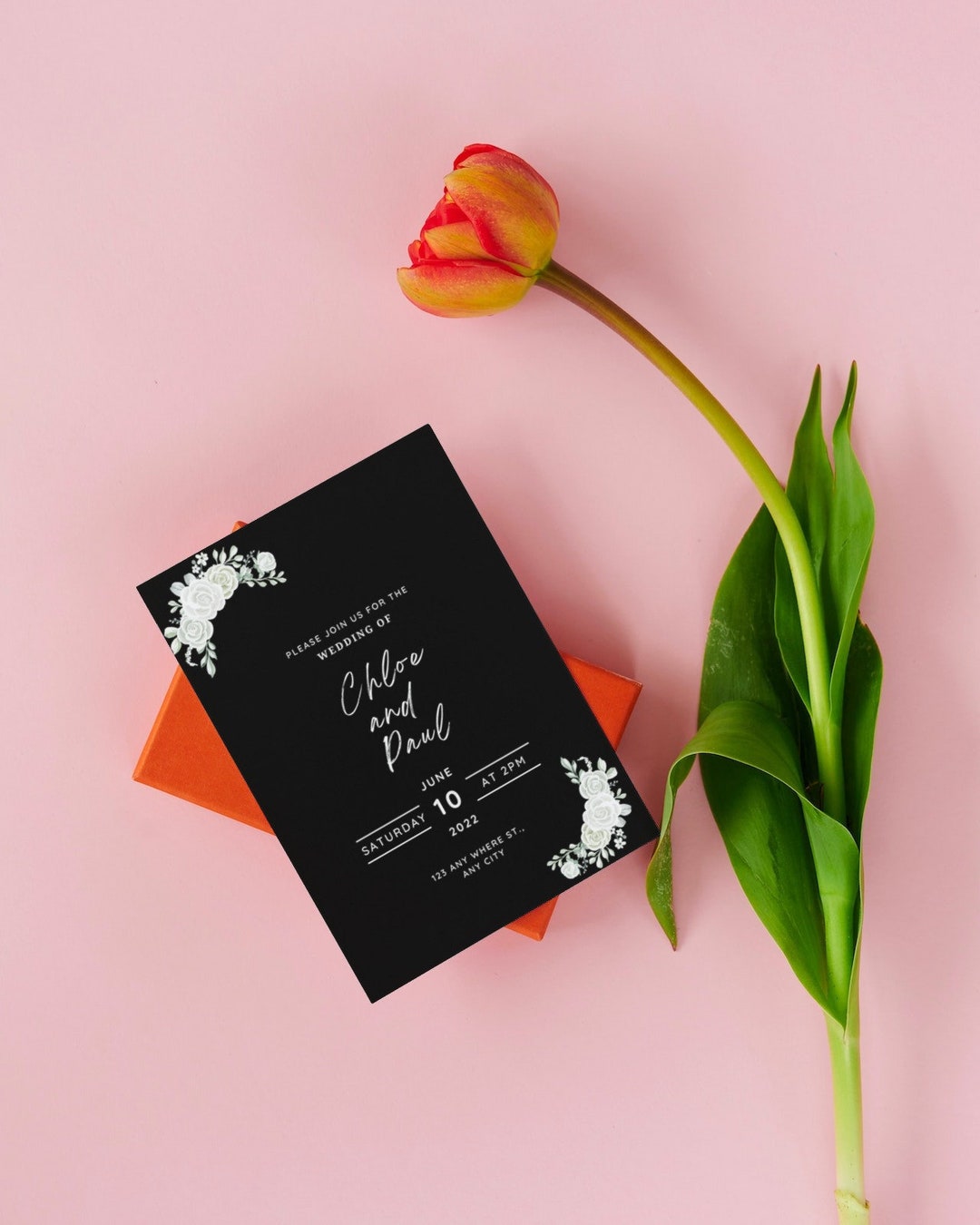 Wedding Invitation Canva Template, Canva Wedding Invitation Template