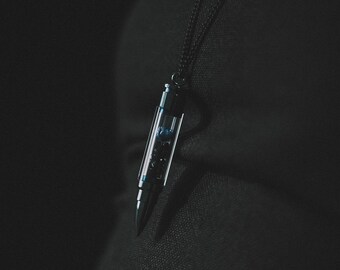Flower Bullet Necklace • Eternity Mini - Leviathan (Black) Limited Edition