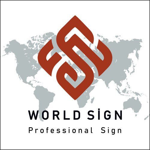 In A World Sign WorldSignTR - Etsy