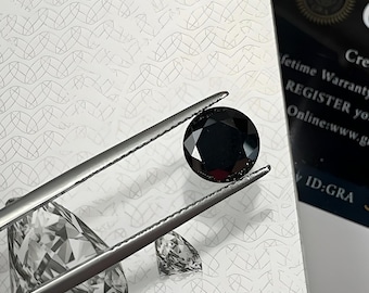 Pietre rotonde certificate sciolte di moissanite nera D VVS1 tutte le misure