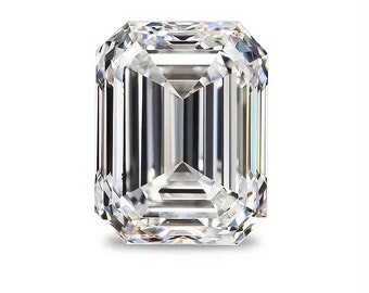 Emerald Cut gecertificeerde losse moissanietstenen D VVS1