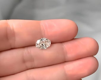 Pietre di moissanite sciolte certificate taglio ovale D VVS1 tutte le misure