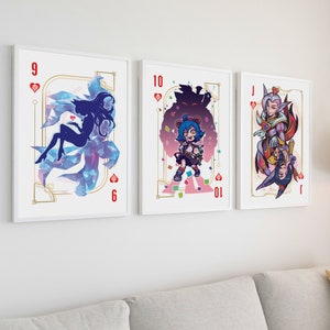League of Legends Spielkarte Poster,League of Legends Poster,League of Legends,LoL Poster,League of Legends Art,Liga Geschenke