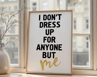 Self Love Quote Poster: Feminist Typography Wall Art