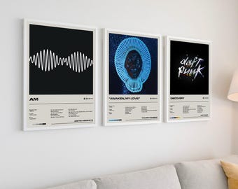 Conjunto de pósteres de álbumes, arte de pared con portada moderna, elige cualquier álbum