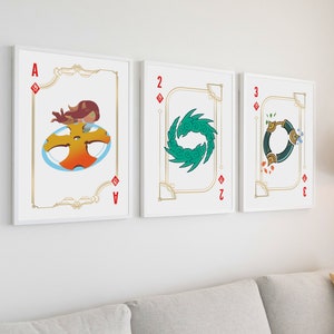Cartazes de cartas de baralho League of Legends, cartaz de League of Legends, League of Legends, cartaz de LoL, arte de League of Legends, presentes de League