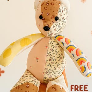 Memory bear keepsake made from your love one’s clothes