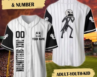 Personalisieren Sie Skelett-Baseball-Trikot mit Namen und Nummer, Sport-T-Shirt, Kinder-Erwachsenen-Trikot, Urlaubsreise-Shirt, Cartoon-Custom-4.-Juli-Shirt