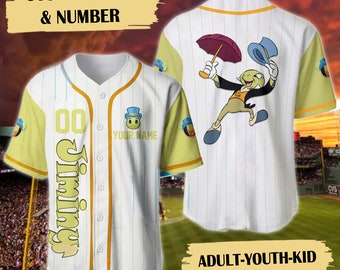 Personalisiertes Jersey-Geburtstagsgeschenk, animierter Charakter, individuelles Baseball-Trikot, Magic World 3D All Over Bedrucktes Shirt, Magic Kingdom