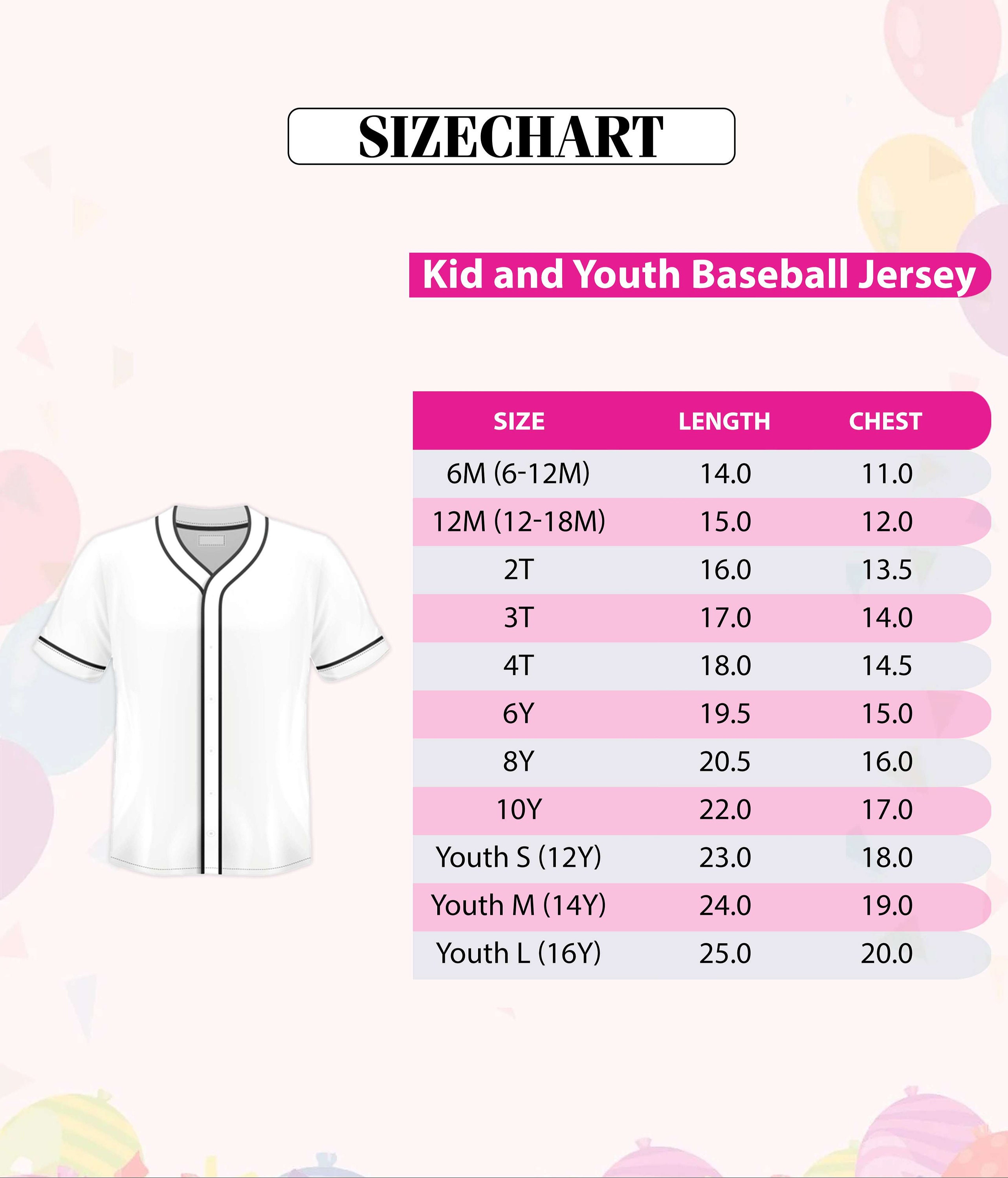 Animated Character Custom Baseball Jersey, Personalized Jersey