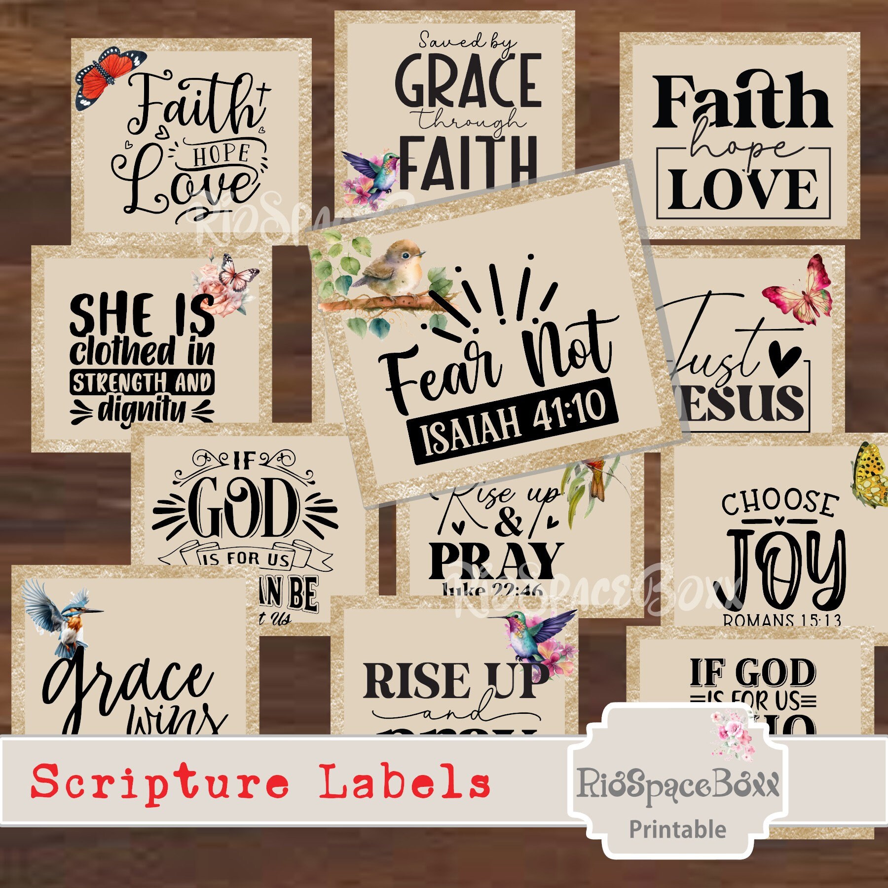Scripture Verse Labels, Christian Quotes, Bible Verses, Christian Word ...
