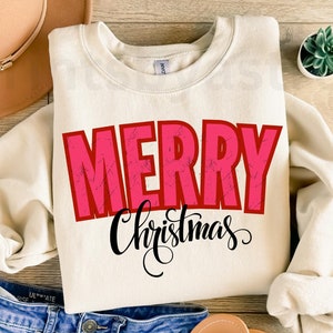 Merry Christmas Png, Christmas Png, Retro Png, Distressed Png, Christmas Sublimation, santa claus png, christmas gift, pink christmas png
